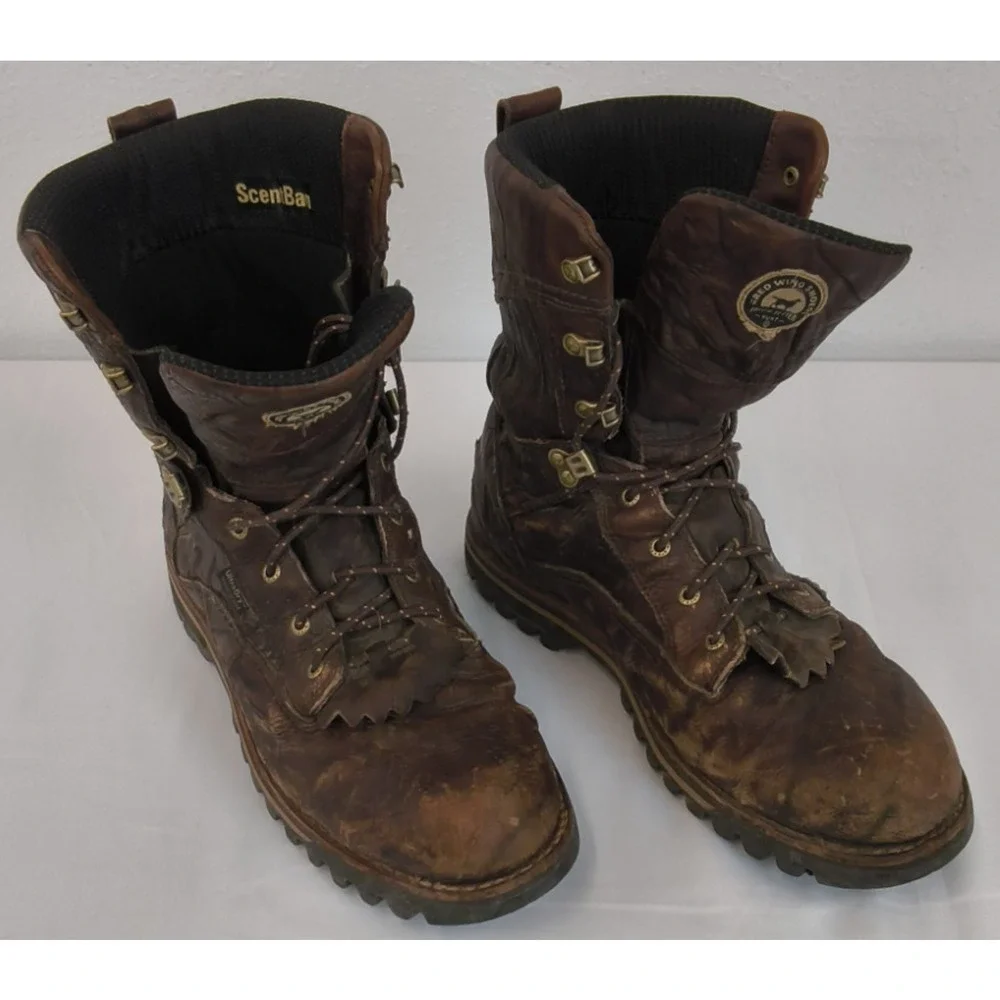 Red Wing Irish Setter Hunt 861 Boots Mens 12D Brown Leather Hunting Boots #W5293
